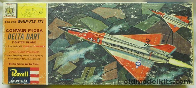 Revell 1/67 Convair F-106A Delta Dart Whip Fly with Whistle and Streamers, H159-129 plastic model kit